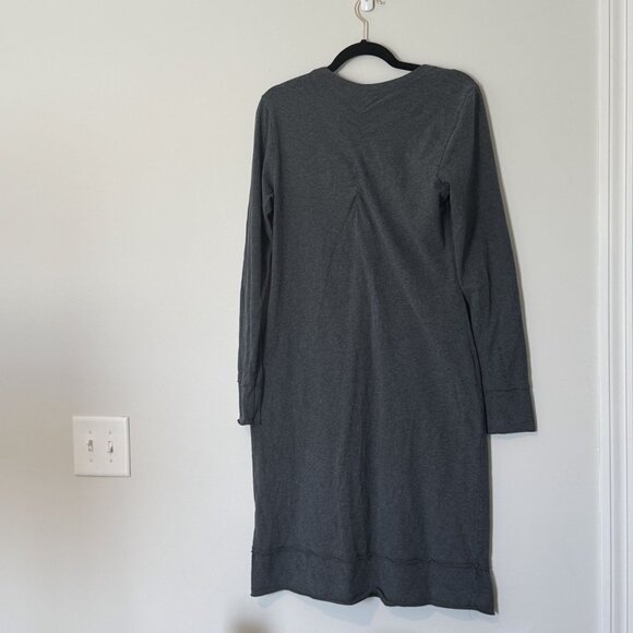 Athleta Long Sleeve Gray Pockets Dress Medium Tall - Picture 7 of 9